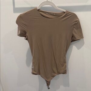 Abercrombie & Fitch Brown Short Sleeve Bodysuit